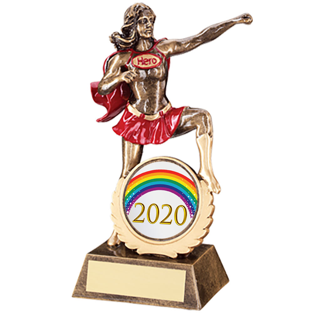 Female 'Hero' Trophy - 7.5in (available with engraving)