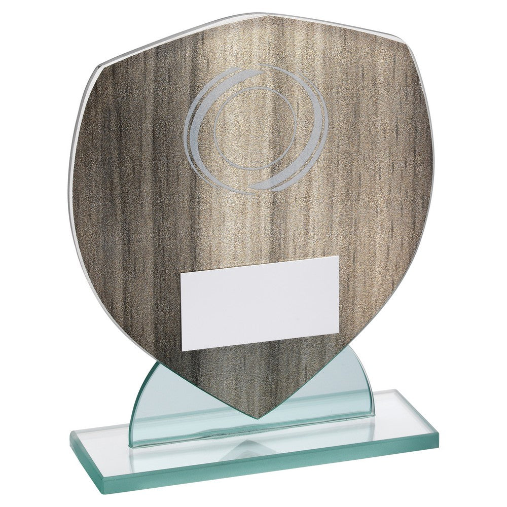 Wood-Effect Glass Shield Award