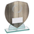 Wood-Effect Glass Shield Award