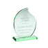 Personalised Jade Glass Teardrop Award