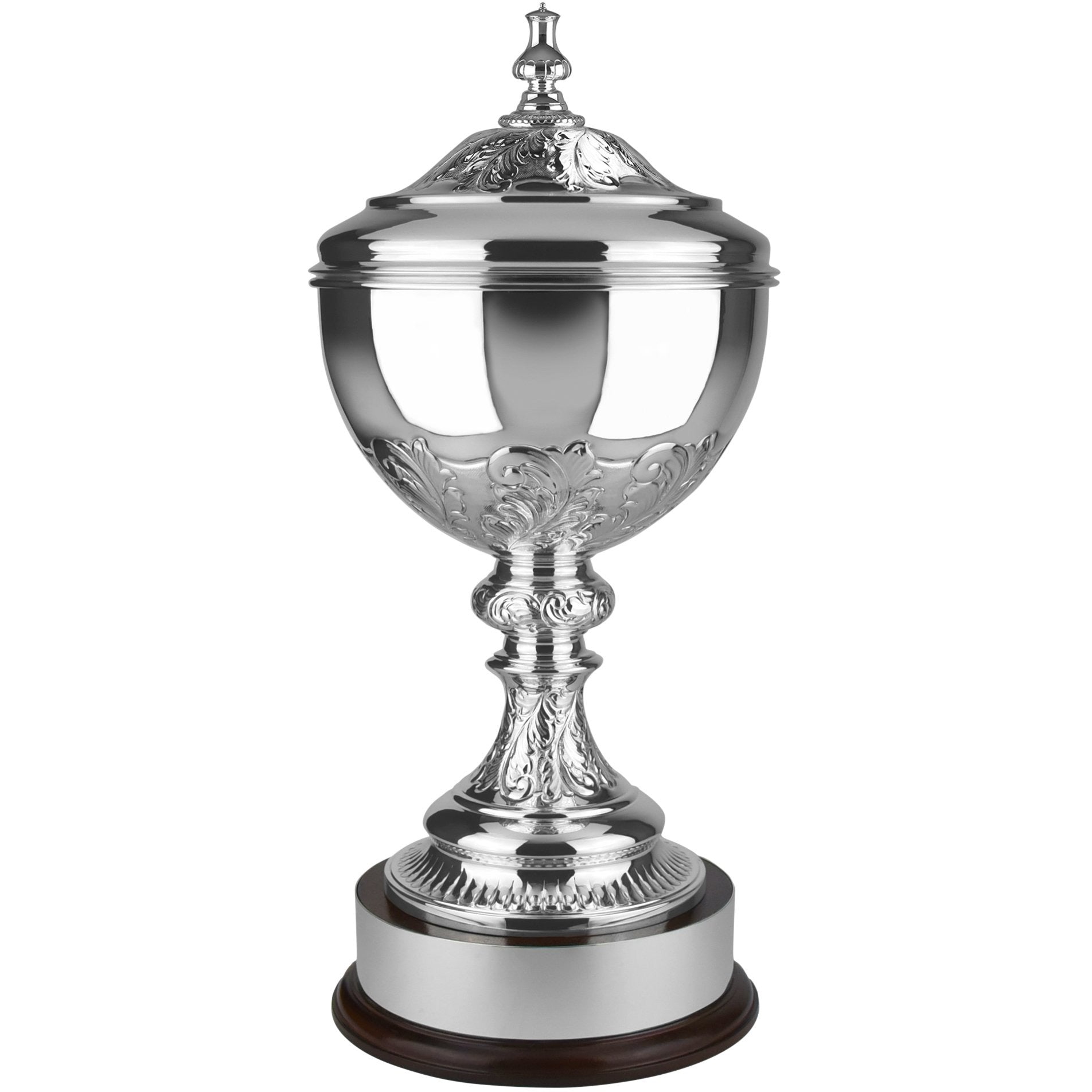 Imperial 23in Hand-Chased Silver Plated Cup - Golf Figure Lid