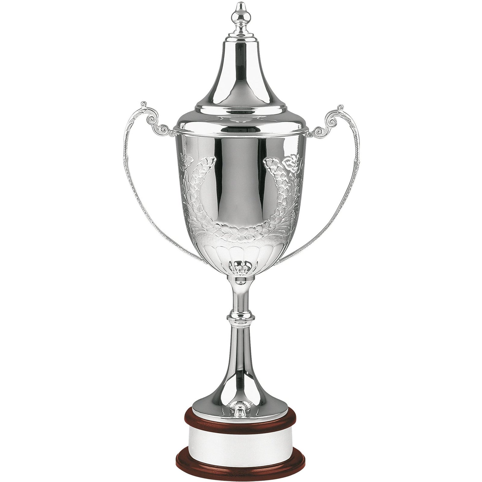 Silver Plated Champions Supreme Trophy Cup - Hand Chased