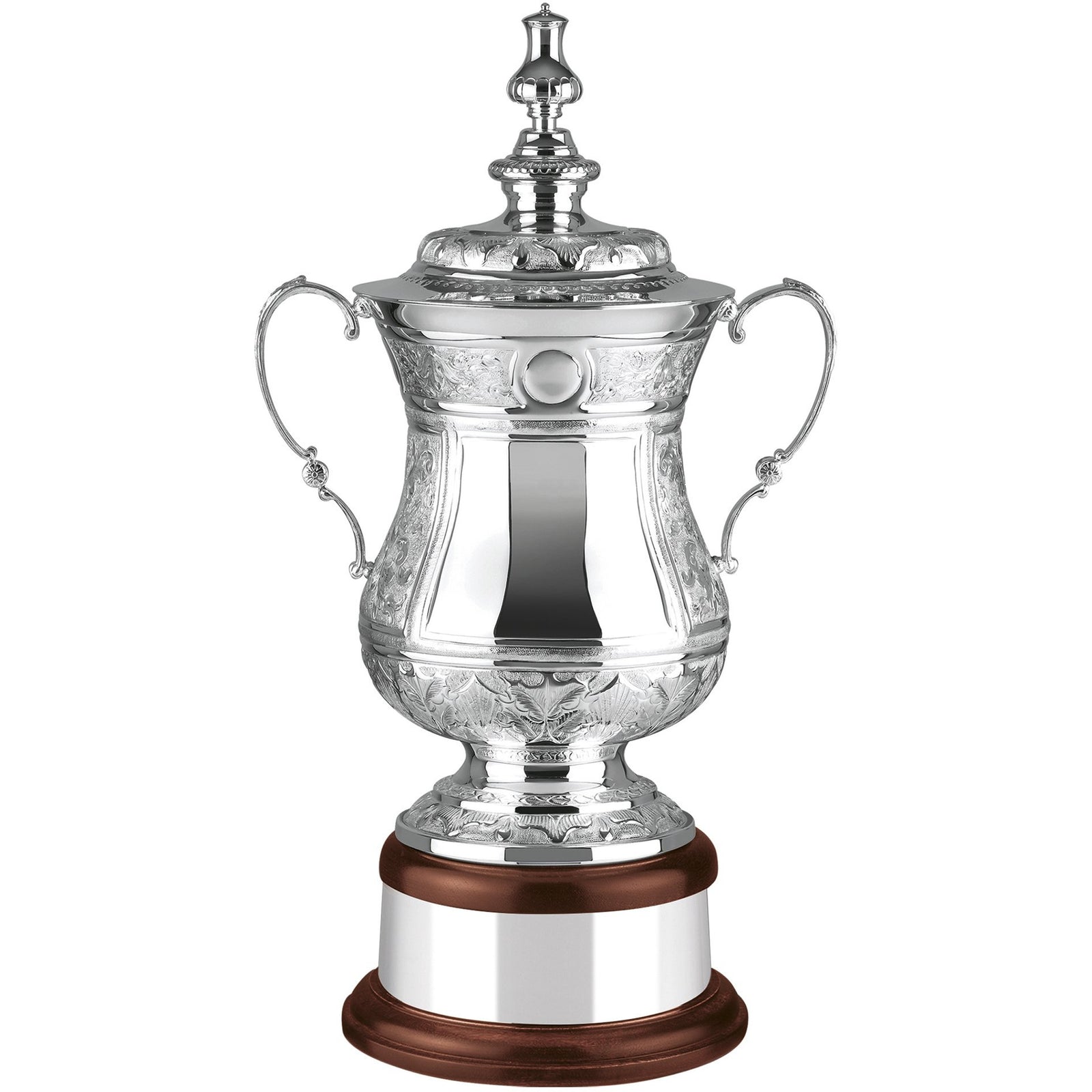 Silver Plated 19in Masters Challenge Trophy - Hand Chased