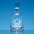 Engraved Bubble-Base Holding Company Glass Decanter