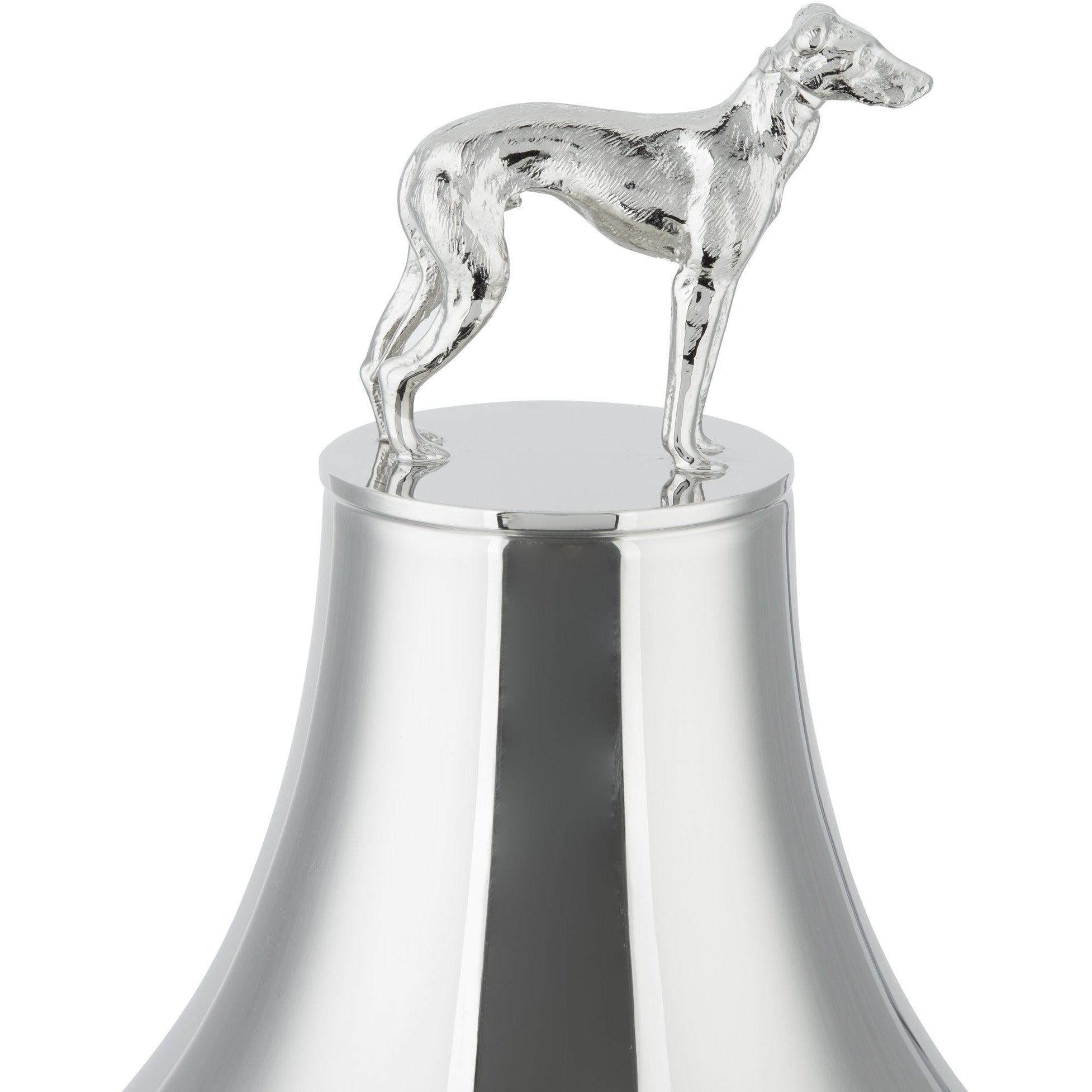 Imperial 23in Silver Plated Cup - Greyhound Lid