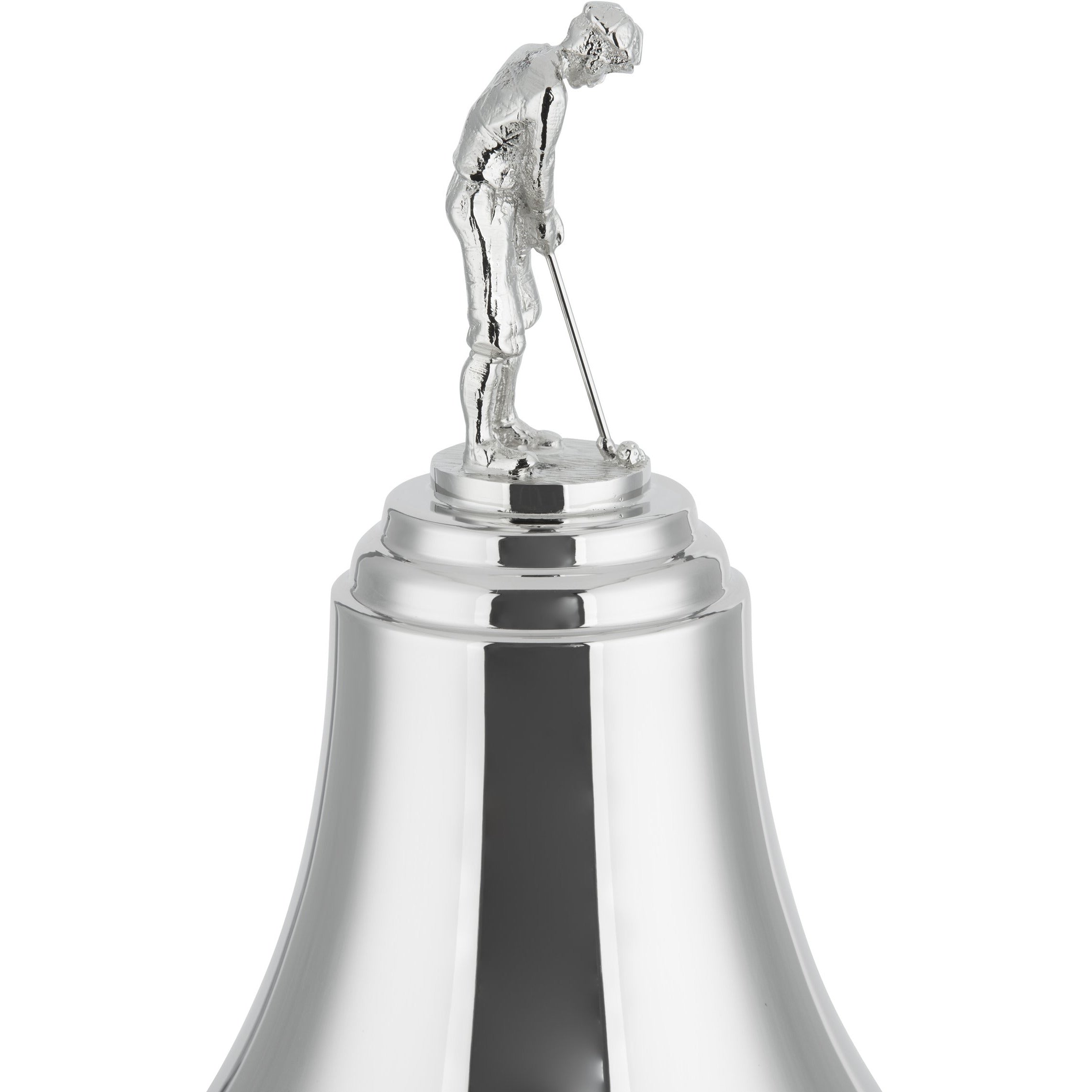 Imperial 23in Hand-Chased Silver Plated Cup - Golf Figure Lid
