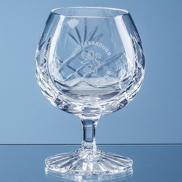 Blenheim Lead Crystal Panel Brandy Glass - 280ml