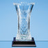 19cm Lead Crystal Panelled Flared Vase (base not included)