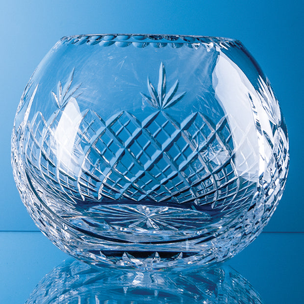 20cm Lead Crystal Panelled Round Bowl