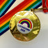 Lockdown 2020 Medal - 50mm - Gold With Rainbow Ribbon