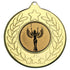 Stars And Wreath Medal (1in Centre) - Gold 2in