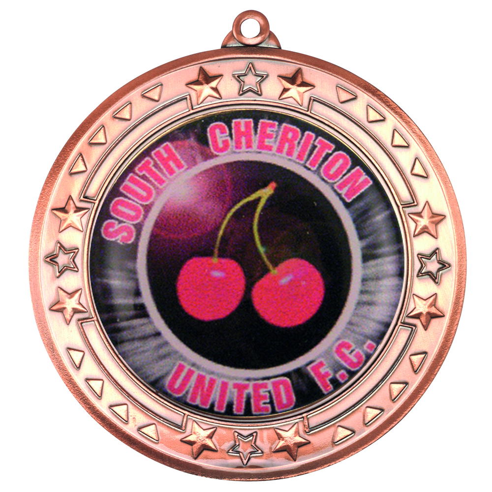 Tri Star Medal (2in Centre) - Bronze 2.75in