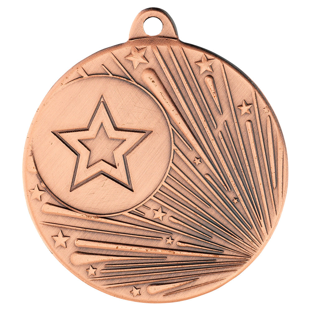 Shooting Star Metal Medal (With Custom 1in Centre) Bronze