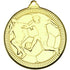 Football 'multi Line' Medal - Gold 2in