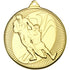 Rugby 'multi Line' Medal - Gold 2in