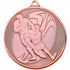 Rugby 'multi Line' Medal - Bronze 2in