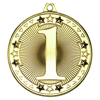 Tri Star Medal - 1st Gold 2in