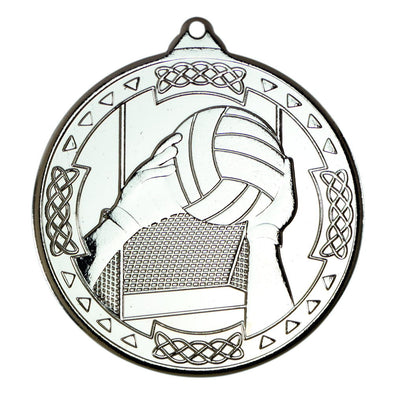 Gaelic Football Celtic Medal - Silver 2in
