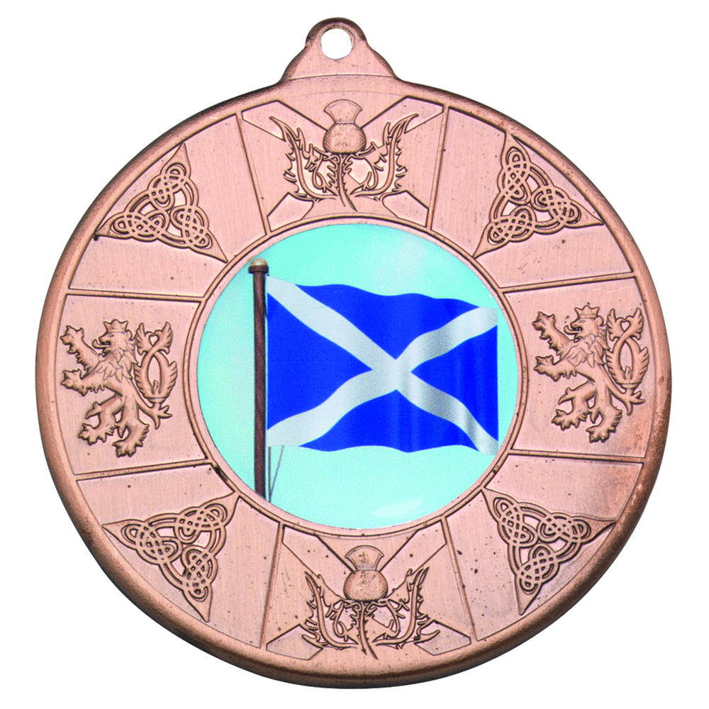 Scotland Medal (1in Centre) - Bronze 2in