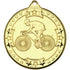 Cycling 'tri Star' Medal - Gold 2in