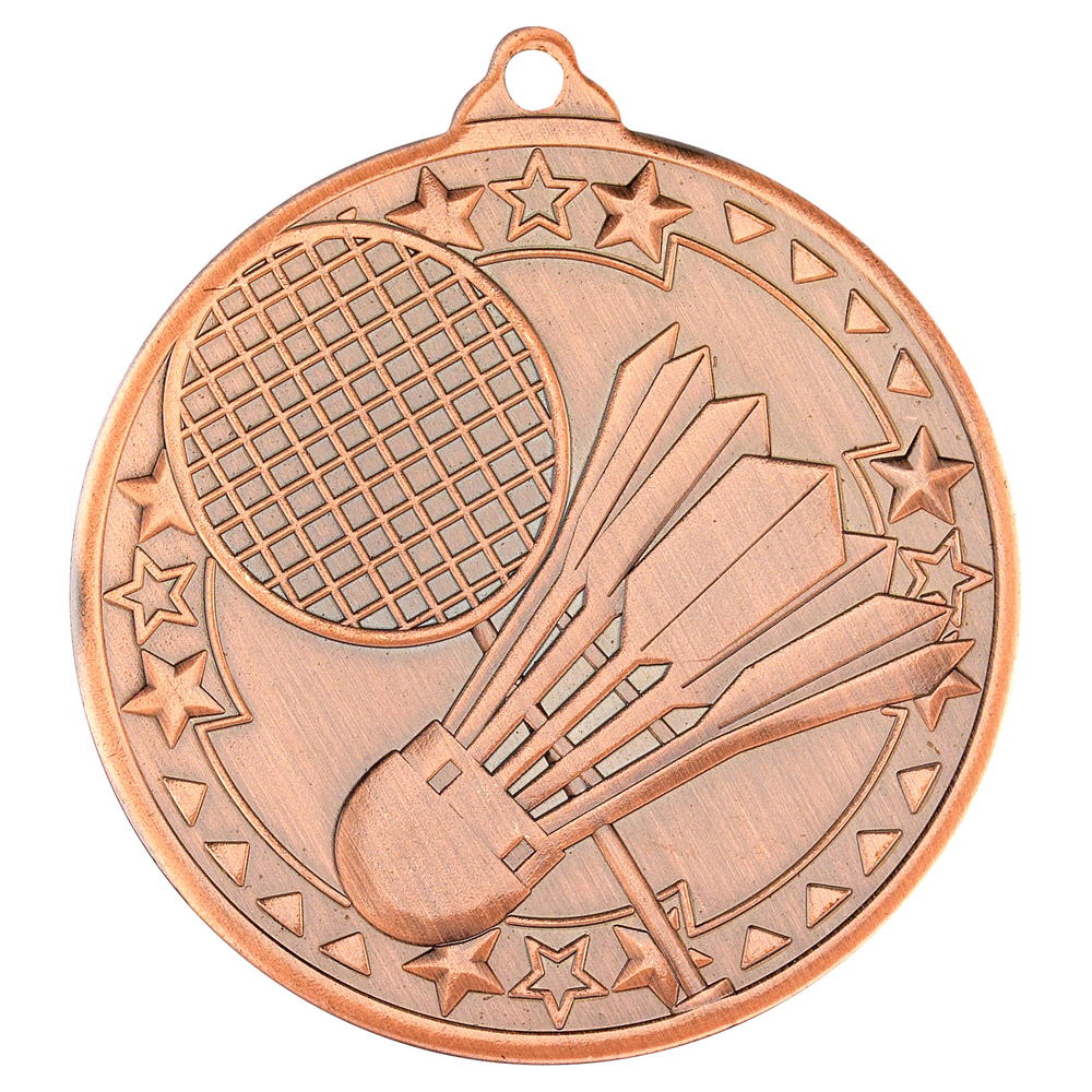 Badminton 'tri Star' Medal - Bronze 2in