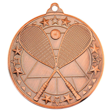 Squash 'tri Star' Medal - Bronze 2in