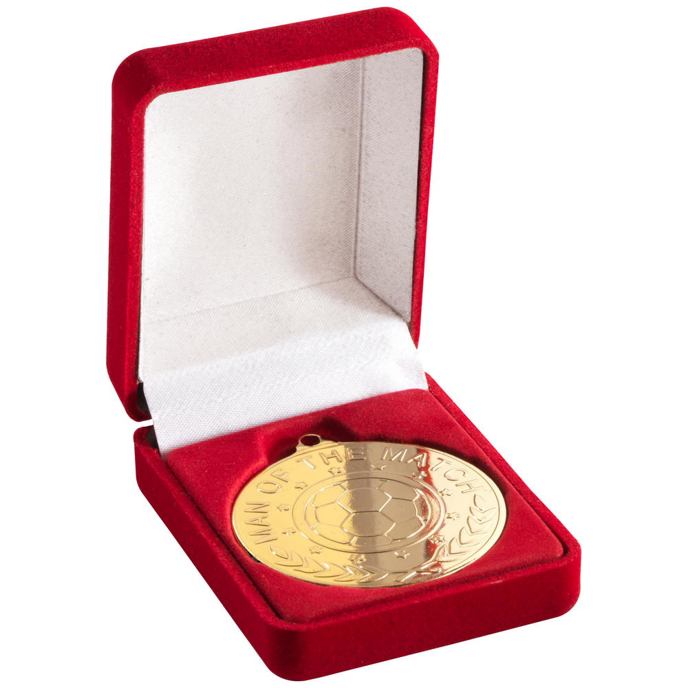 Deluxe Red Medal Box - (40/50mm Recess) 3in