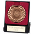 Elation Wreath Medallion & Box Bronze 85mm