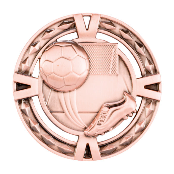 V-Tech Series Medal - Boot & Ball Bronze 60mm