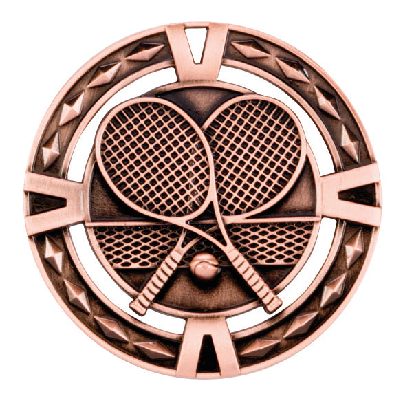 V-Tech Series Medal - Tennis Bronze 60mm