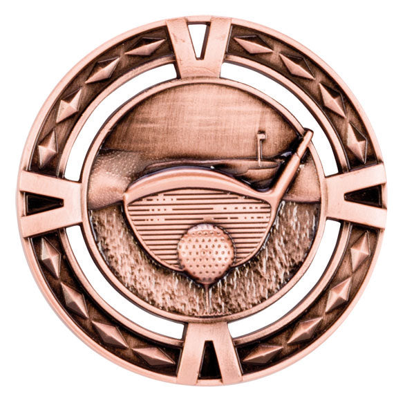 V-Tech Golf Medal Bronze 60mm