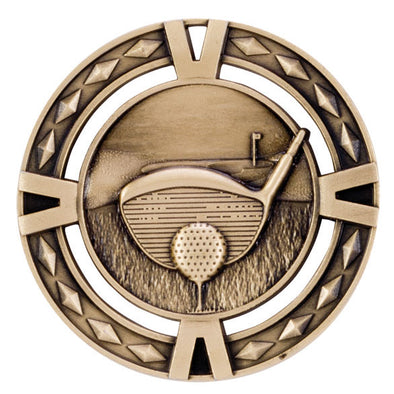 V-Tech Golf Medal Gold 60mm