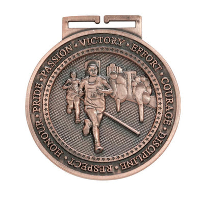 Olympia Running Medal Antique Bronze 60mm