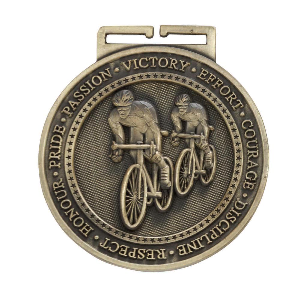 Olympia Cycling Medal Antique Gold 60mm