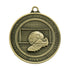 Olympia Football Medal Antique Gold 70mm