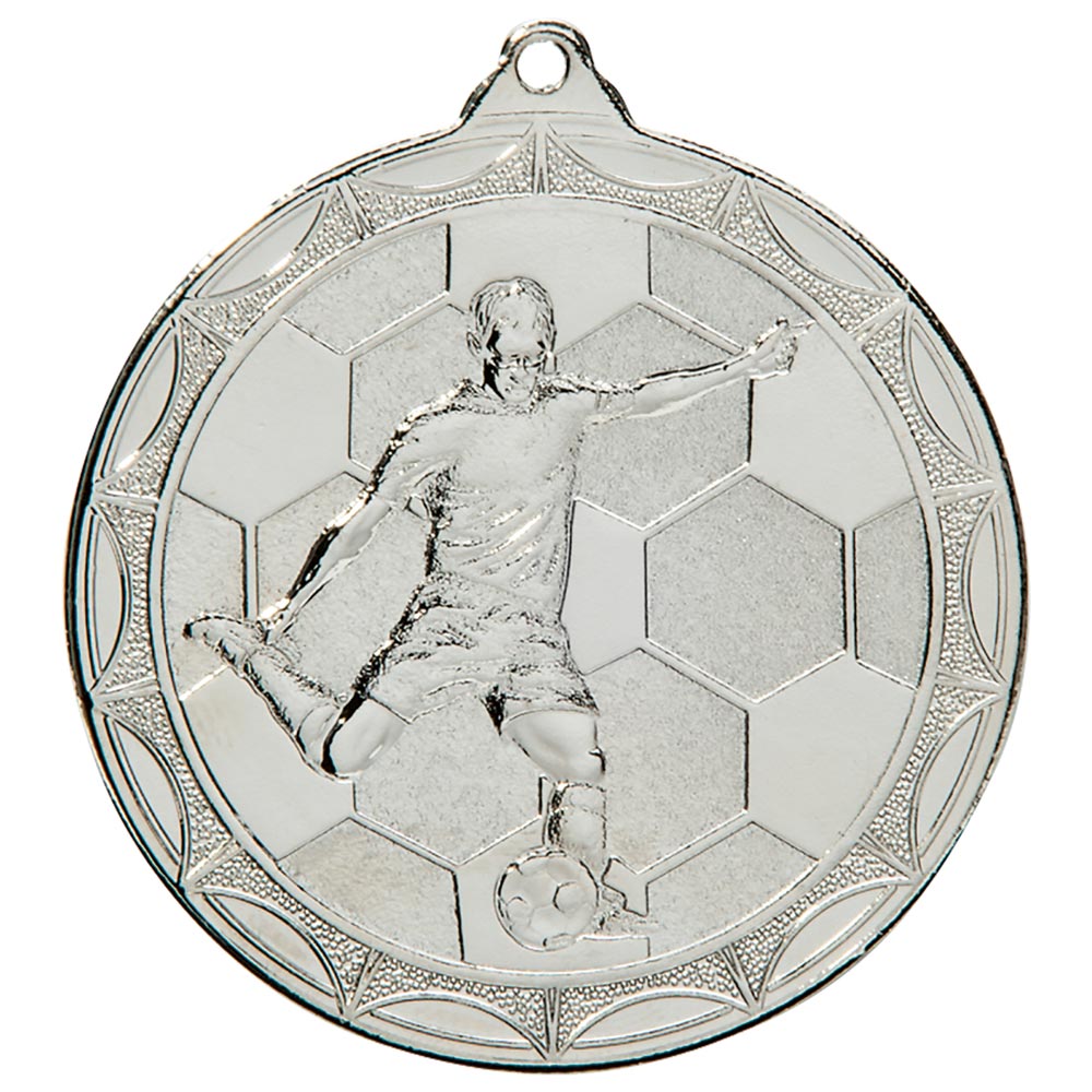 Impulse Football Medal Silver 50mm