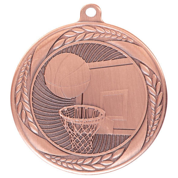 Typhoon Basketball Medal Bronze 55mm
