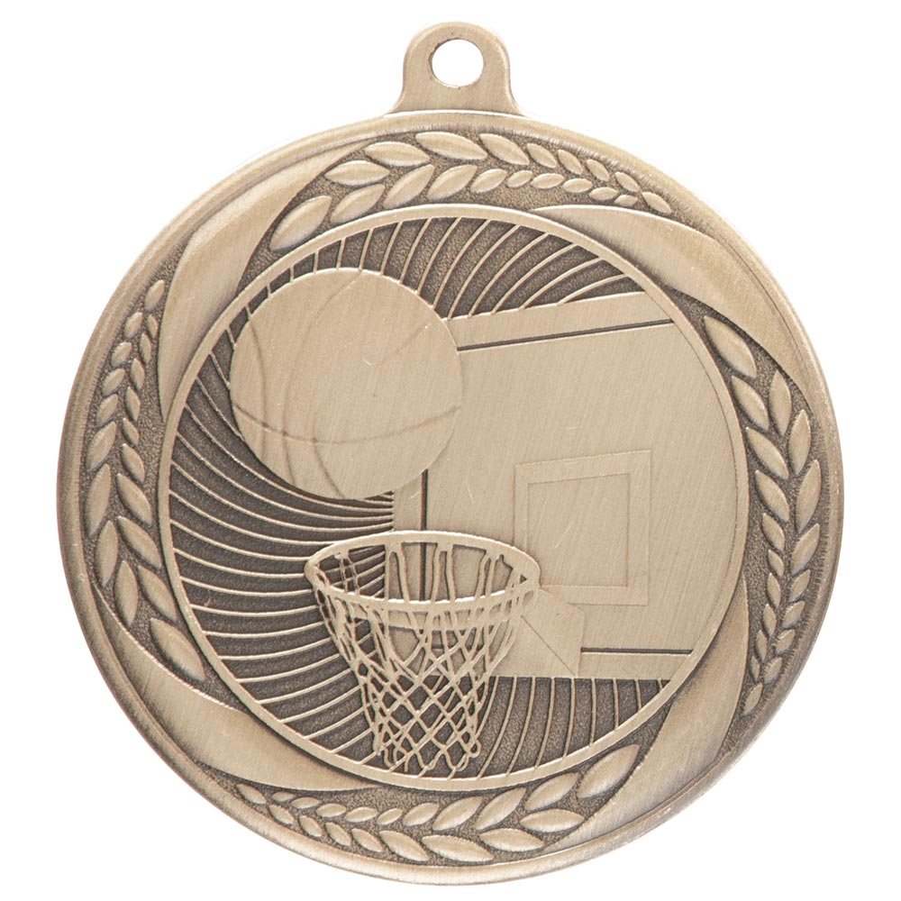 Typhoon Basketball Medal Gold 55mm
