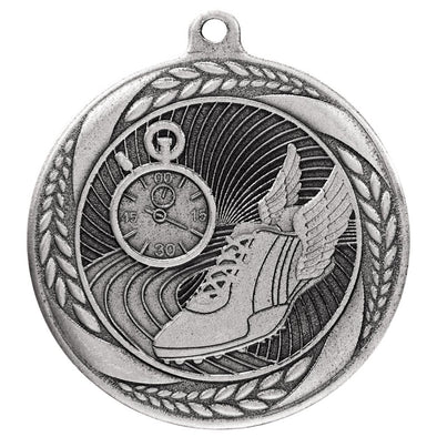 Typhoon Running Athletics Medal Silver 55mm