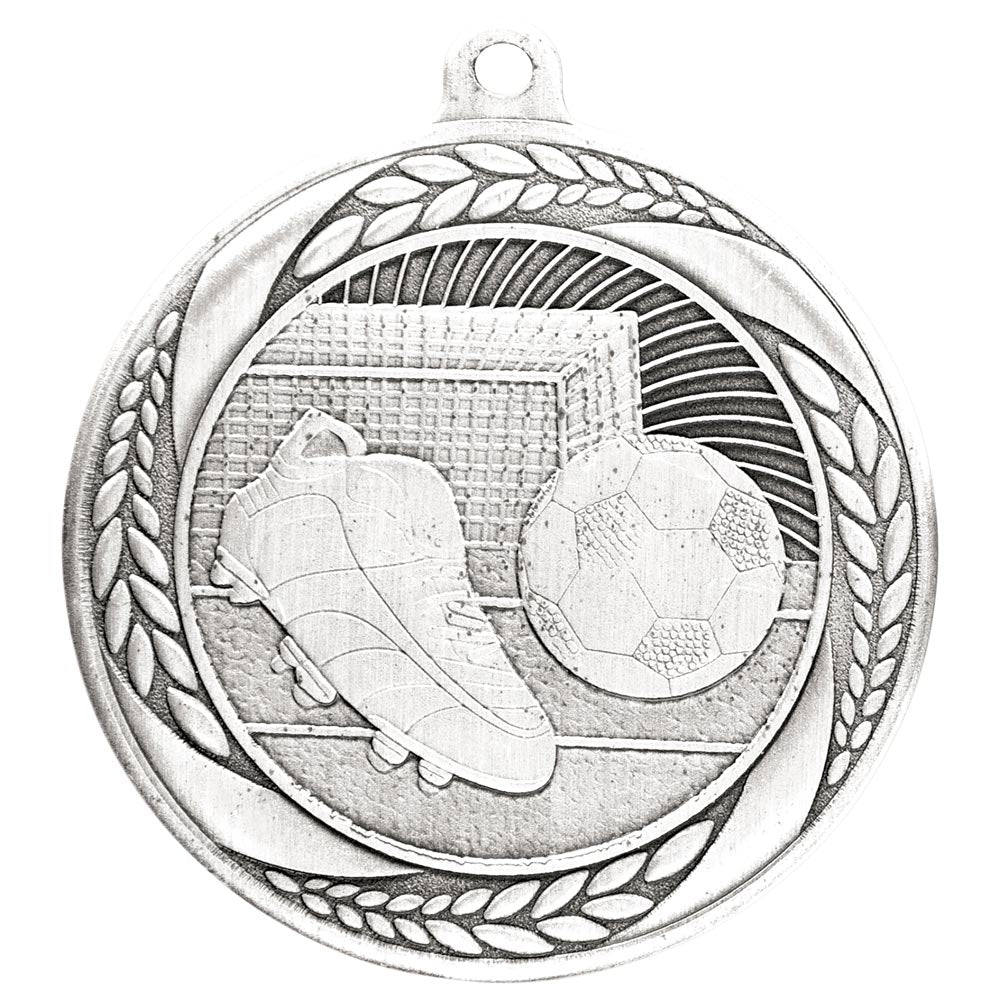 Typhoon Football Medal Silver 55mm
