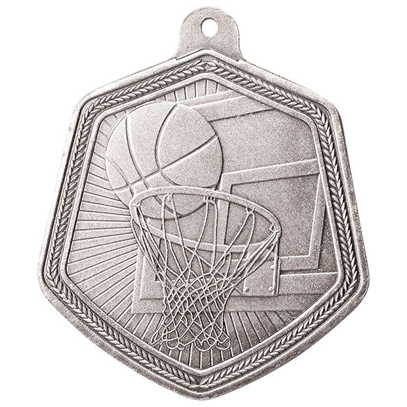 Falcon Basketball Medal Silver 65mm
