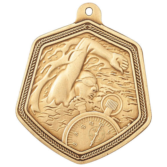 Falcon Swimming Medal Gold 65mm