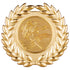 Classic Wreath Medal Gold 50mm