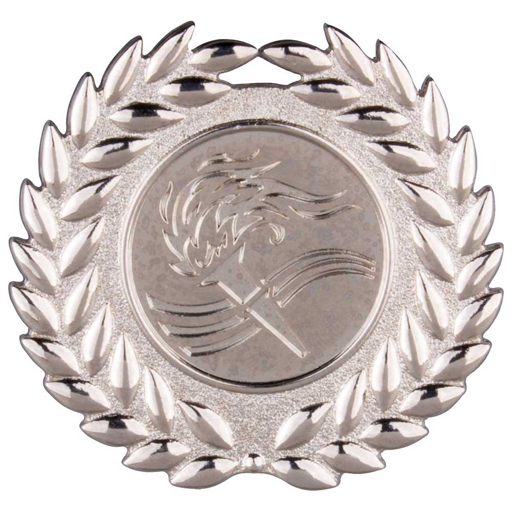 Classic Wreath Medal Silver 50mm