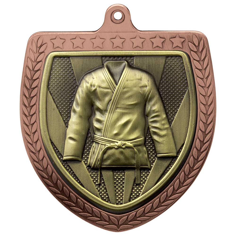 Cobra Martial Arts (Karate Gi) Shield Medal Bronze 75mm