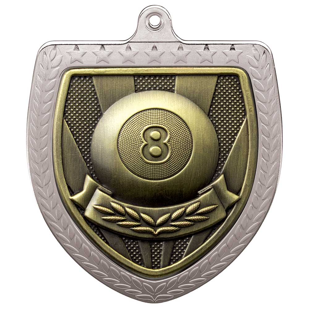 Cobra Pool Shield Medal Silver 75mm