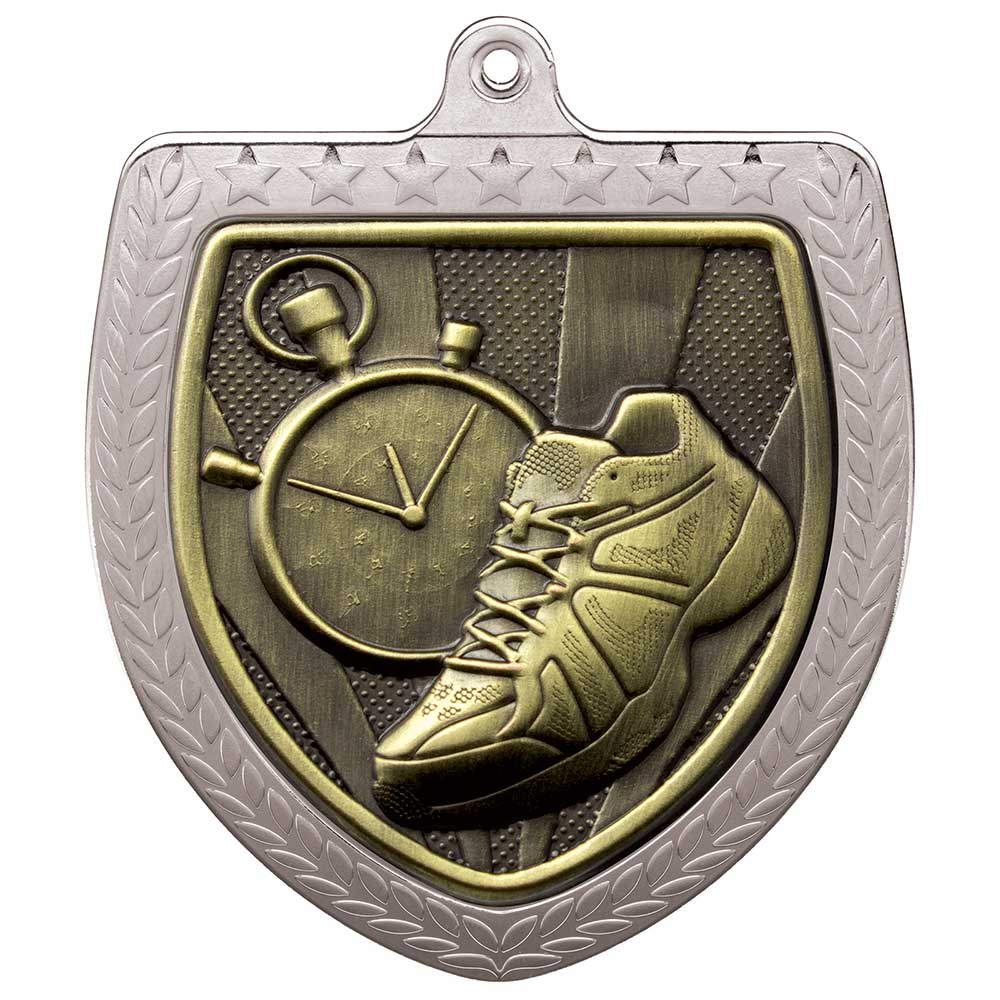 Cobra Running Shield Medal Silver 75mm