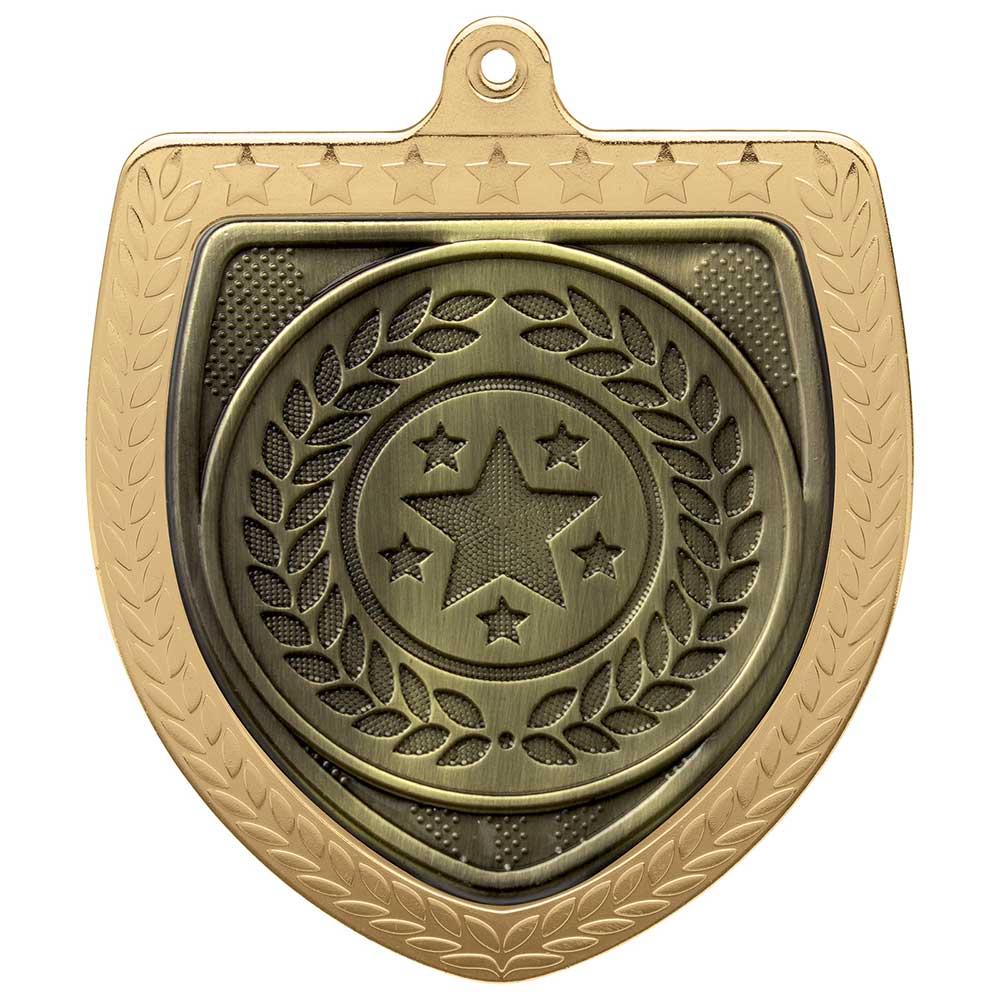 Cobra Multi-Purpose Shield Medal Gold 75mm