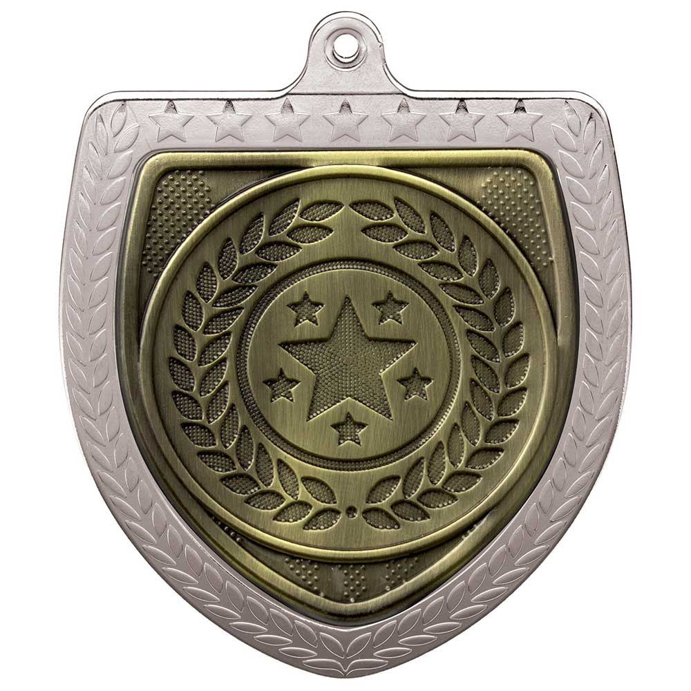Cobra Multi-Purpose Shield Medal Silver 75mm