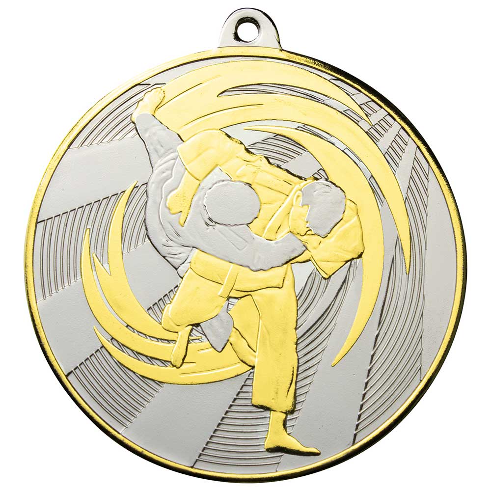 Premiership Judo Medal Gold & Silver 60mm